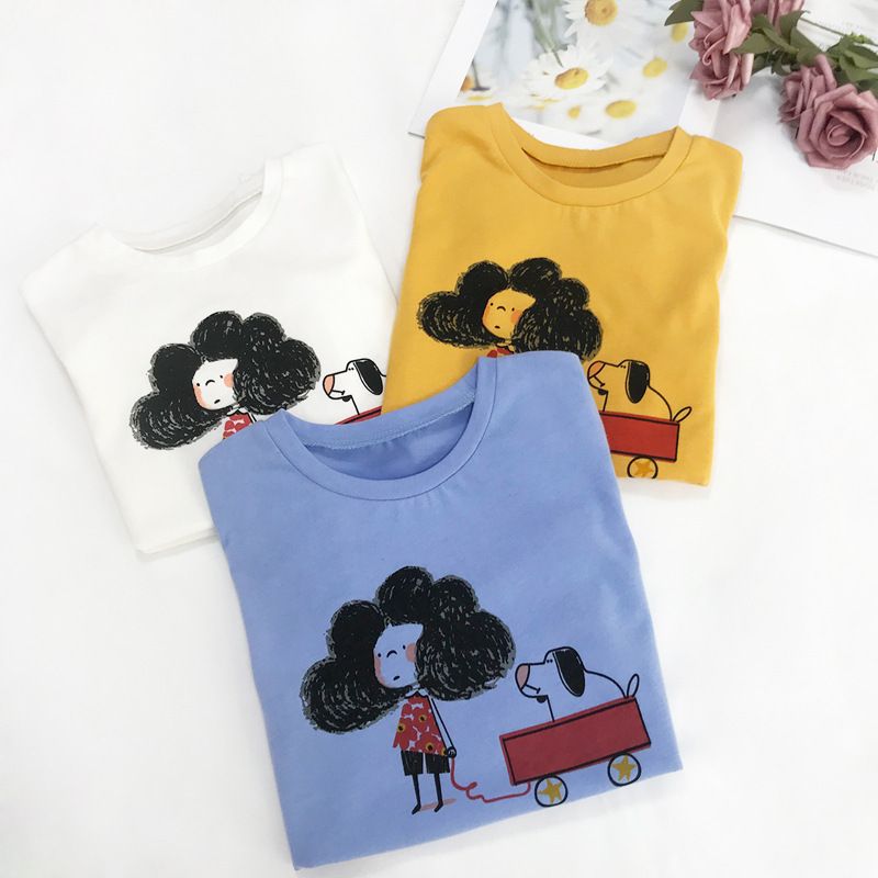 Summer New 0-2 Male And Baby Simple Casual Three-color Cartoon Fresh Printing Short-sleeved Triangle Wholesale Nihaojewelry