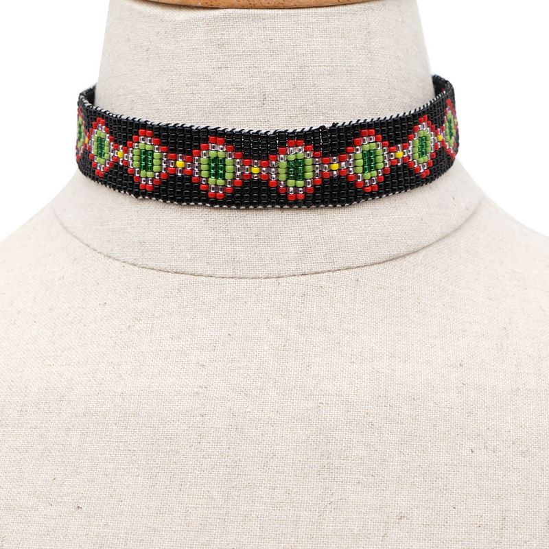 Fashion Exotic Bohemian Retro Ethnic Style Hand-woven Mgb Rice Beads Girl's Necklace
