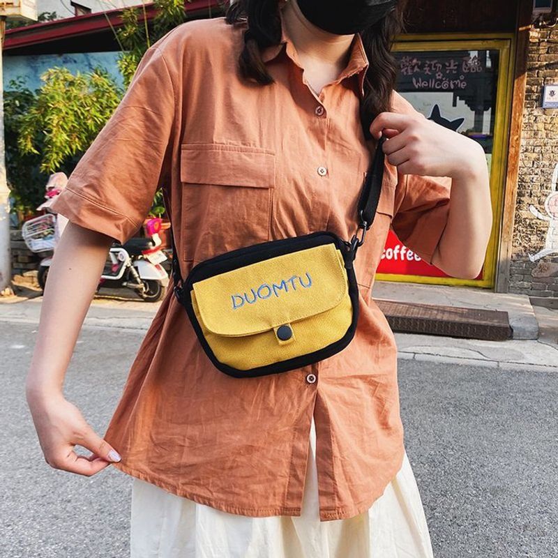 Canvas Kleine Tasche Für Frauen 2020 Neuer Stil Ins Japanische Antike Niedlich Und Vielseitig Student Kunst Schulter Umhängetasche