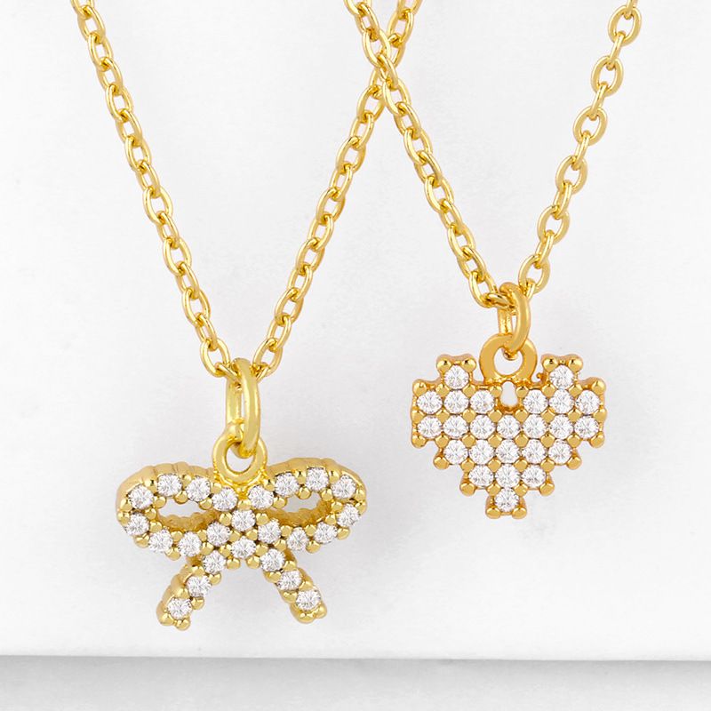 Nueva Joyería Collar Yiwu Nihaojewelry Arco Amor Colgante Collar De Diamantes Joyería Al Por Mayor