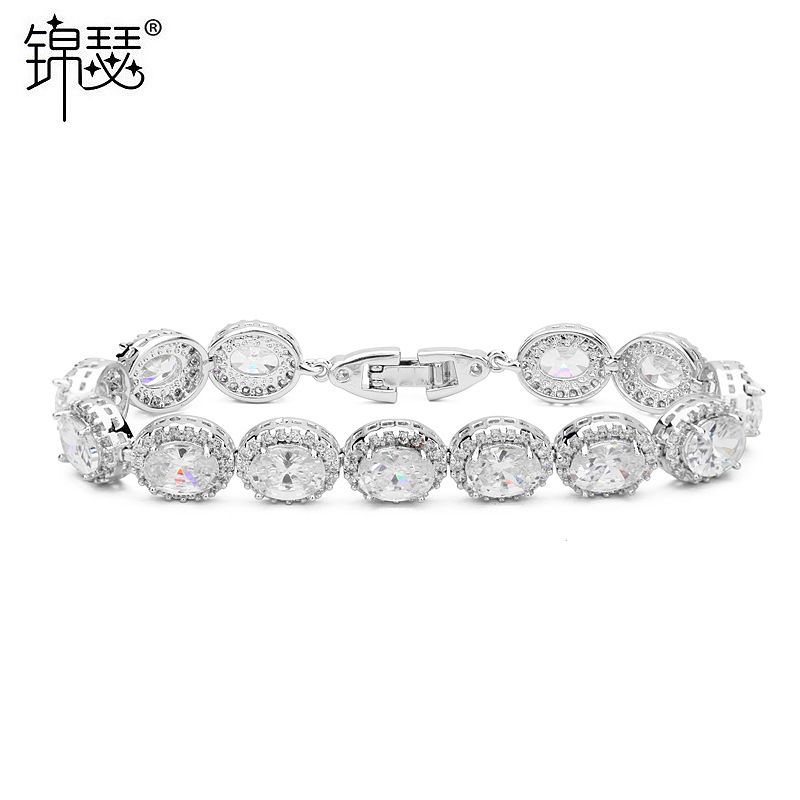Jin Sedan Show Aaa Zirkon Dichte Nägel Eingelegt Armband Schmuck Hersteller Großhandel Weibliche Geschenk Abendessen