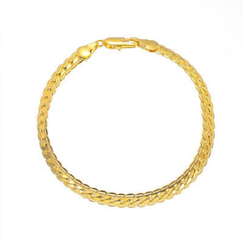 New Fashion Simple Metal Twist Chain Bracelet Nihaojewelry Wholesale