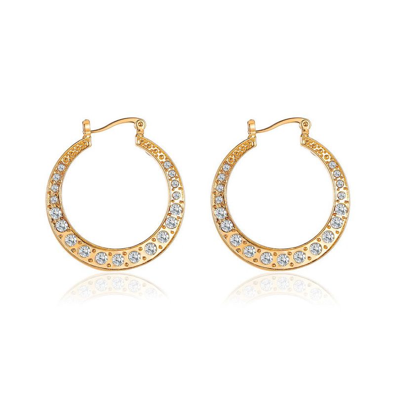 Fashion Style Simple Earrings Classical Exaggerated Hollow Large Circle Earrings Ear Buckle Explosion Accessories Wholesale Nihaojewelry