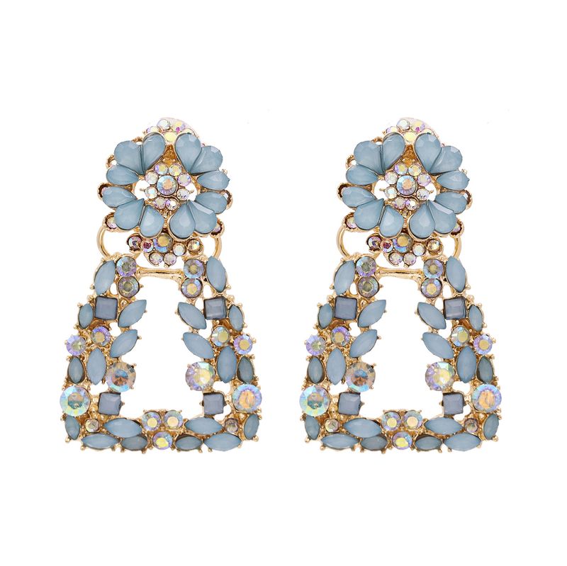 Fashion  Exaggerated Geometric Earrings Diamond Personalized Retro Earrings Jewelry Wholesale Nihaojewelry