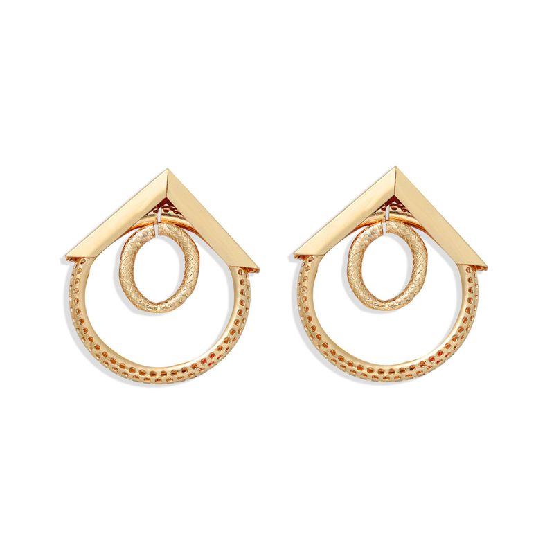 Creative Geometric Irregular Earrings Simple Holiday Style Fashion Wild Atmosphere Earrings House Design Wholesale Nihaojewelry