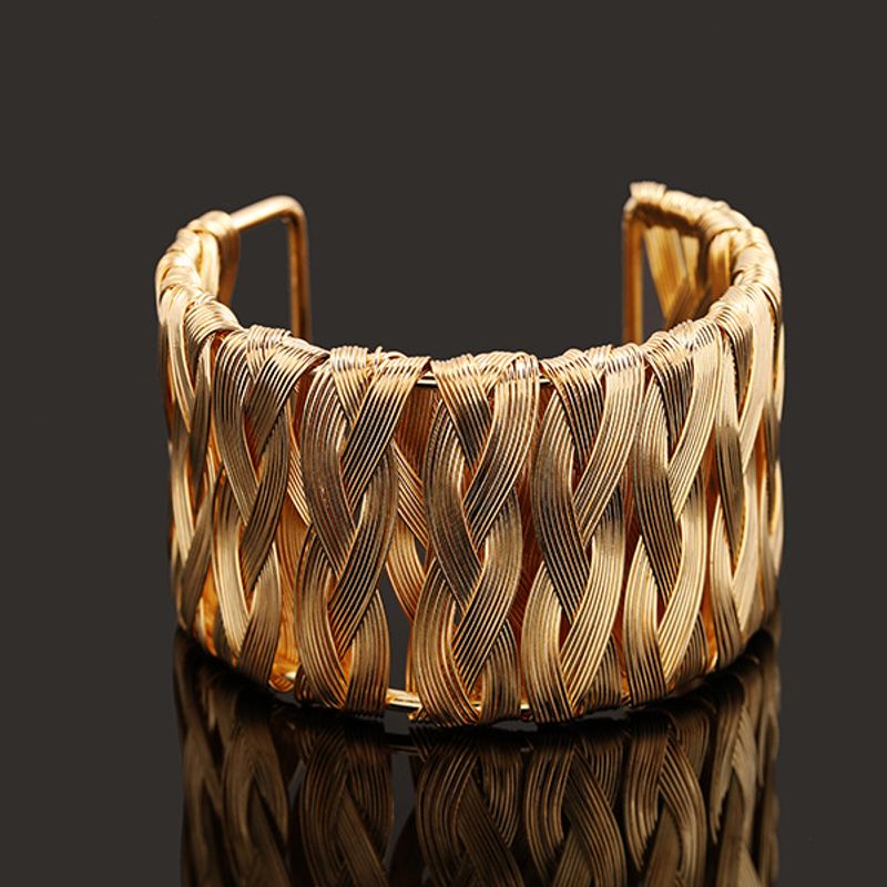New Jewelry Fashion Open Wire Electroplated Metal Bracelet High Quality Bracelet Wholesale Nihaojewelry
