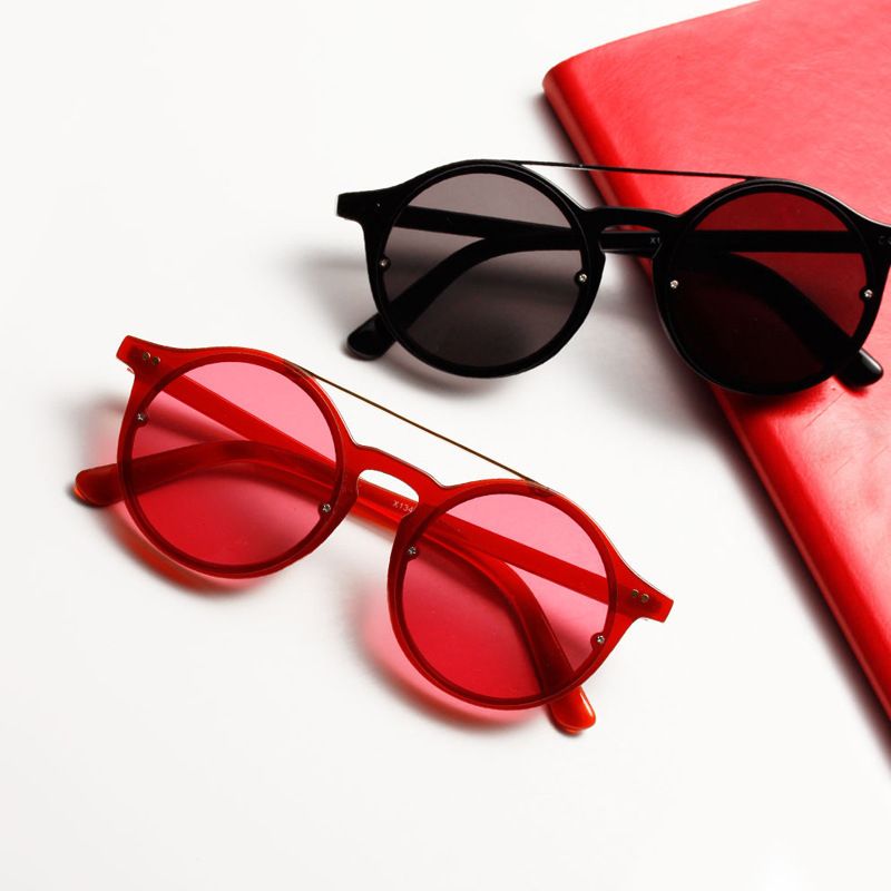 Korean Sunglasses Trend Retro Sunglasses Marine Color Film Hip-hop Trend Glasses Wholesale Nihaojewelry