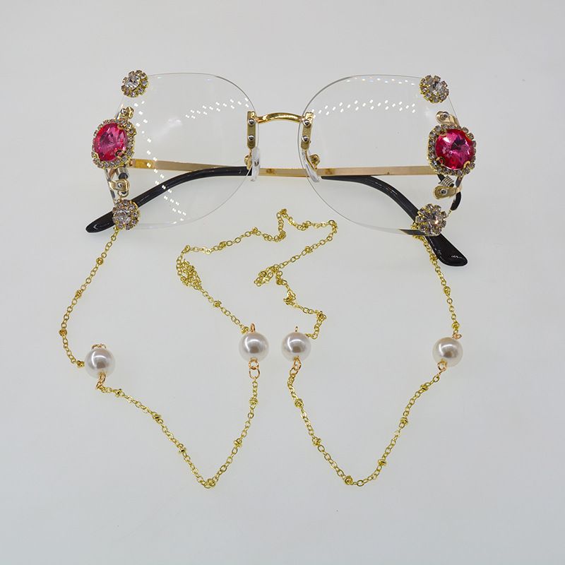 Frameless Diamond Sunglasses Gradient Lenses Uv Protection Sunglasses Fashion Wholesale Nihaojewelry