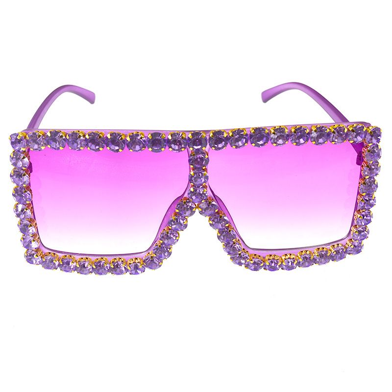 Sunglasses Korean Fashion Tide Diamond Square Sunglasses Anti-ultraviolet Sunglasses Wholesale Nihaojewelry
