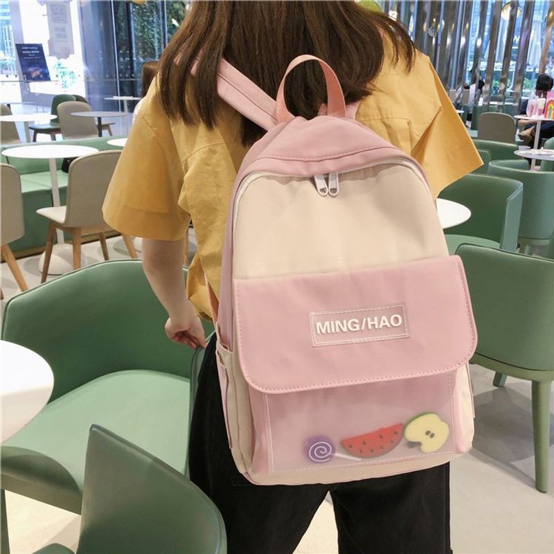 Korean College Style Creative Funny Transparent Fruit Backpack Casual Schoolbag Wholesale Nihaojewelry