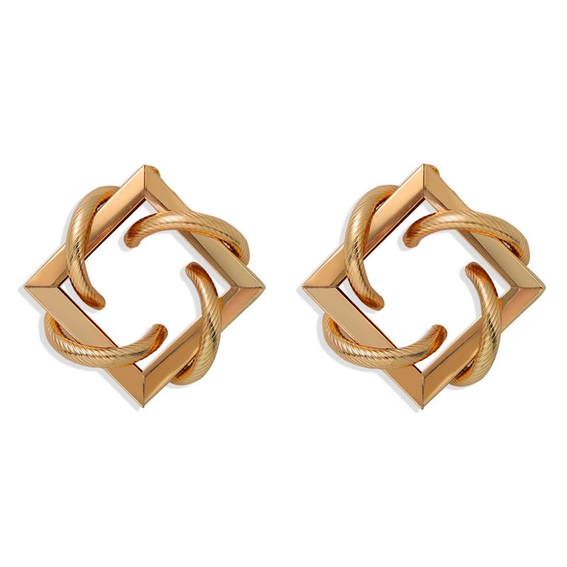 Minimalist Geometric Earrings Diamond Earrings Simple Square Earrings Wholesale Nihaojewelry
