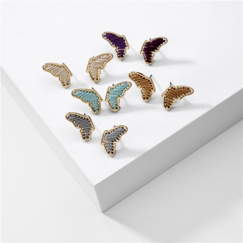 Fashion Jewelry Explosion Models Butterfly Earrings Wrapped Wire Wings Earrings Wholesale Nihaojewelry