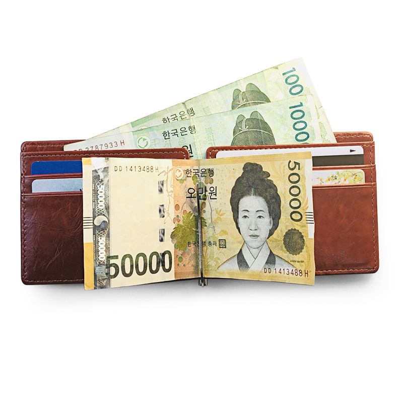 الكورية جديد الإبداعية بو محفظة المعادن الدولار محفظة قصيرة محفظة سستة عملة محفظة الجملة Nihaojewelry
