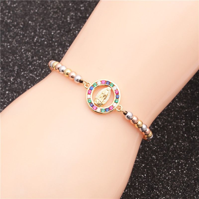 New Trendy New Mixed Color Bead Chain Brazilian Style Braided Bracelet Wholesale Nihaojewelry