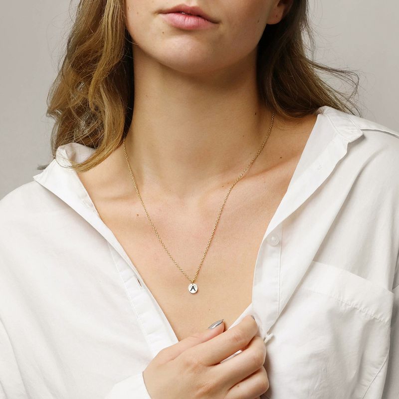 Emanco Mode Kreative Schmuck Großhandel Persönlichkeit Titans Tahl Schriftzug Brief Anhänger Weibliche Roségold Halskette