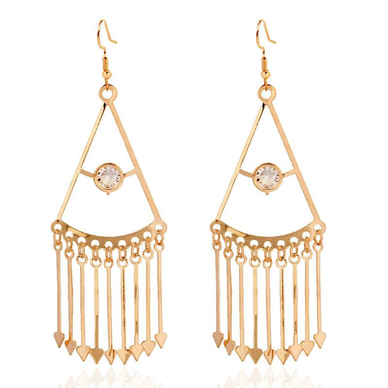 Alloy Tassel Earrings Wild Gold-plated Geometric Earrings Wholesale Nihaojewelry