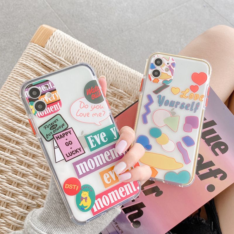 Phonecase For Iphone 11pro Xs Two-color Anti-fall Painted Mobile Phone Case Wholesale Nihaojewelry