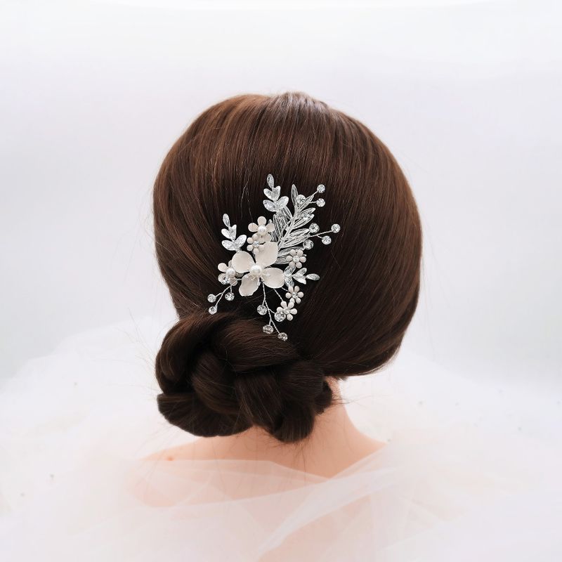 Original High-end Custom Handmade Wedding Accessories U-shaped Hair Pin Bride With Makeup Headdress  Wholesale Nihaojewelry
