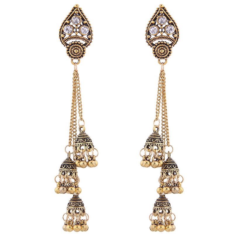 Bohemian Celebrity Style Simple Geometric Shape Bell Drip Temperament Earrings Wholesale Nihaojewelry