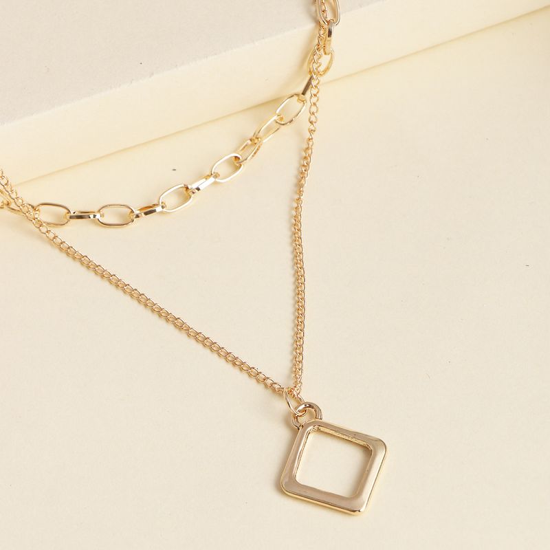 Jewelry Street Shooting Fashion Simple Geometric Shape Layer Suit Necklace Wholesale Nihaojewelry