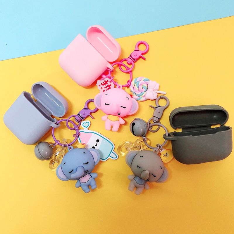Pro3 Cute Baby Elephant Airpods1/2 Protective Cover For Apple Wireless Bluetooth Headset Shell Silicone Wholesale