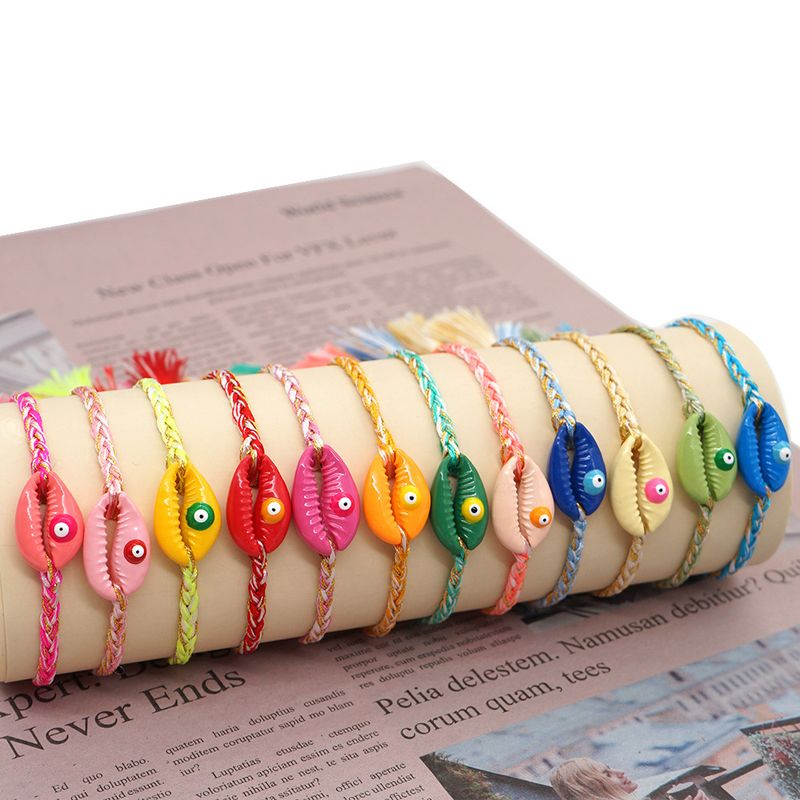 Explosive Small Commodities Simple Creative Ethnic Style Color Natural Shell Tassel Bracelet Handmade Jewelry Wholesale