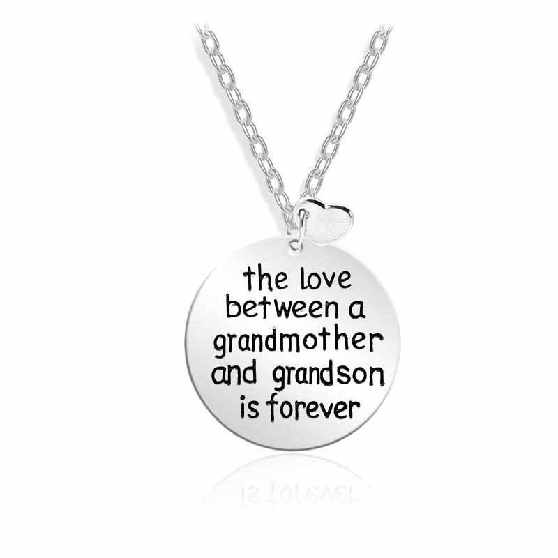 Hot Sale The Love Between A Grandmother Love Mother's Day Necklace Accessories Wholesale Nihaojewelry