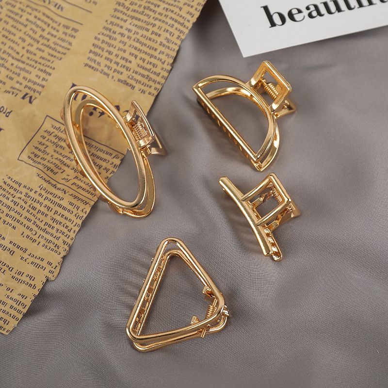 Korea's New Metal Hairpin Back Of The Head Clip Simple Girl Headdress Hair Accessories Wholesale Nihaojewelry