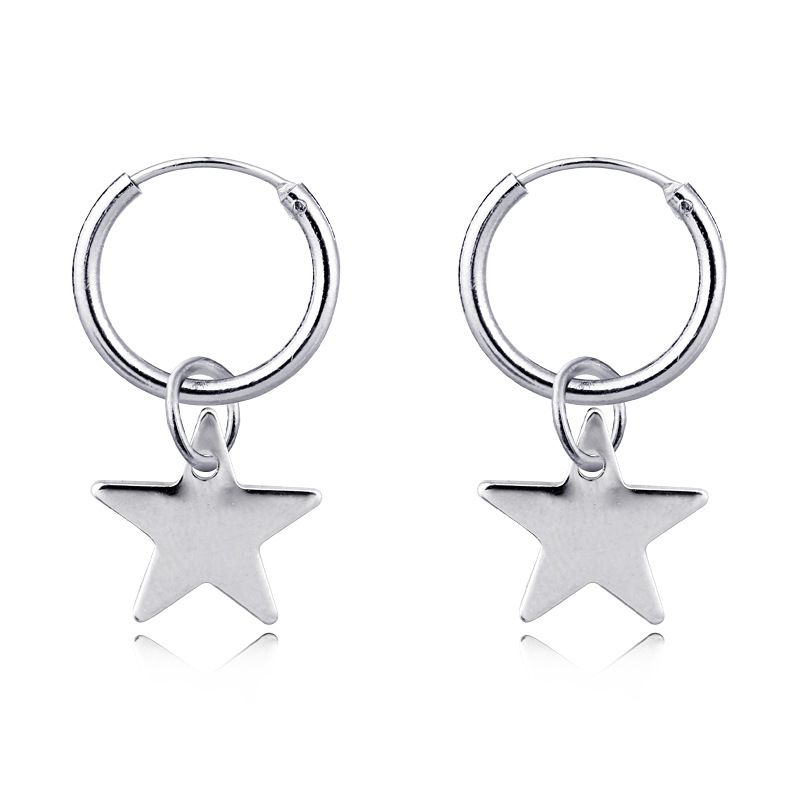 Hot Sale Earrings New Simple Five-pointed Star With Hanging Ear Ring Star Small Earrings Wholesale Nihaojewelry