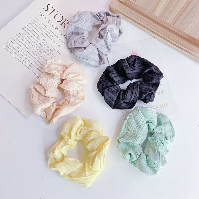 Korean Fashion New  Retro Thick Head Rope Rubber Band Sweet Girl Ball Head Tie Ponytail Hair Rope Wholesale Nihaojewelry