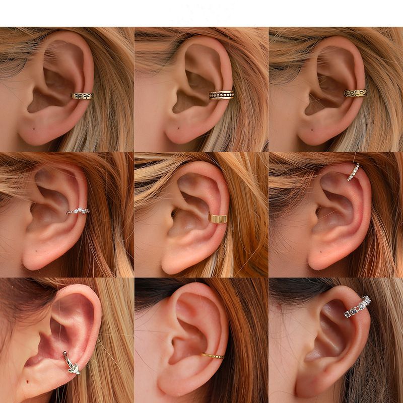 Cross-border Hot Sale Ohrringe Kalten Wind Retro Einfache Männer Und Frauen Ohne Durchbohrte Ohrringe Europäische Und Amerikanische Persönlichkeit U-förmige Geometrische Ohrringe
