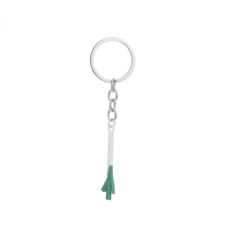 Fashion Simple Cute  Keychain  Personality Spray Paint Fun Cartoon Two-color Onion Wild Keychain Pendant Nihaojewelry Wholesale