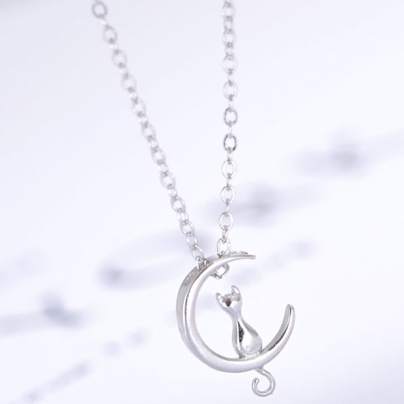 Exquisite Korean Fashion Sweet Cute Cat Personality Necklace Wholesale Niihaojewelry