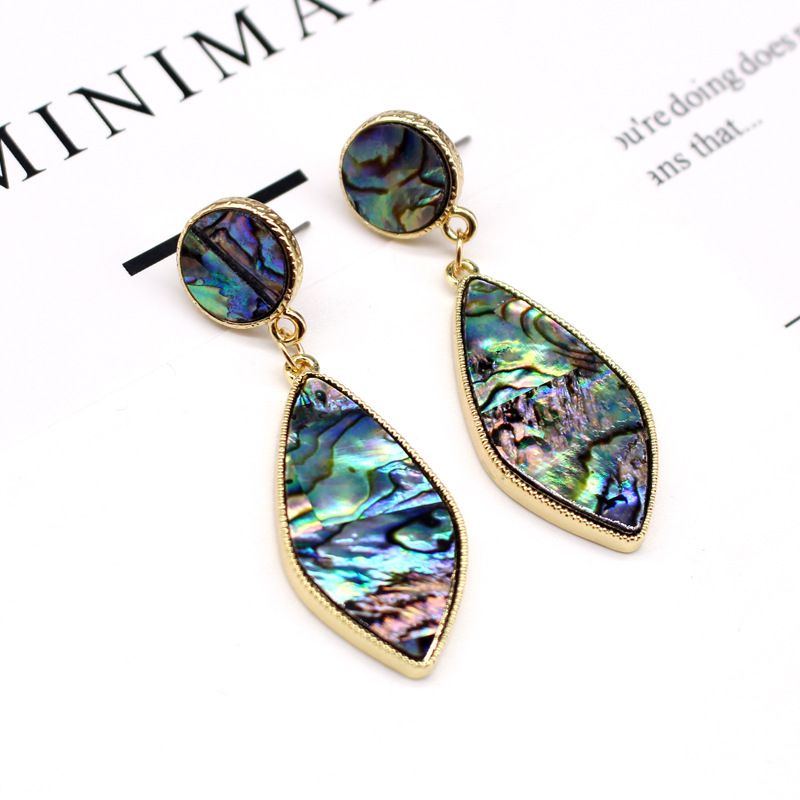 Fashion Jewelry South Korean Abalone Shell Earrings Temperament Shell Earrings Long Earrings Wholesale Nihaojewelry