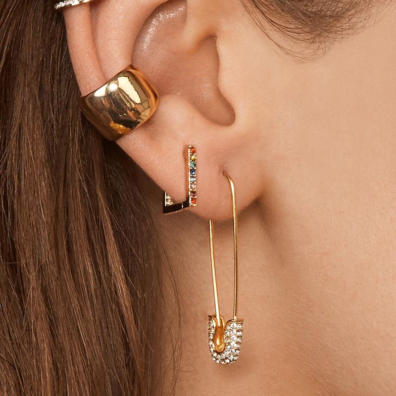 Vente Chaude Mode Simple Style Multicolore Boucles D&#39;oreilles En Gros Nihaojewelry