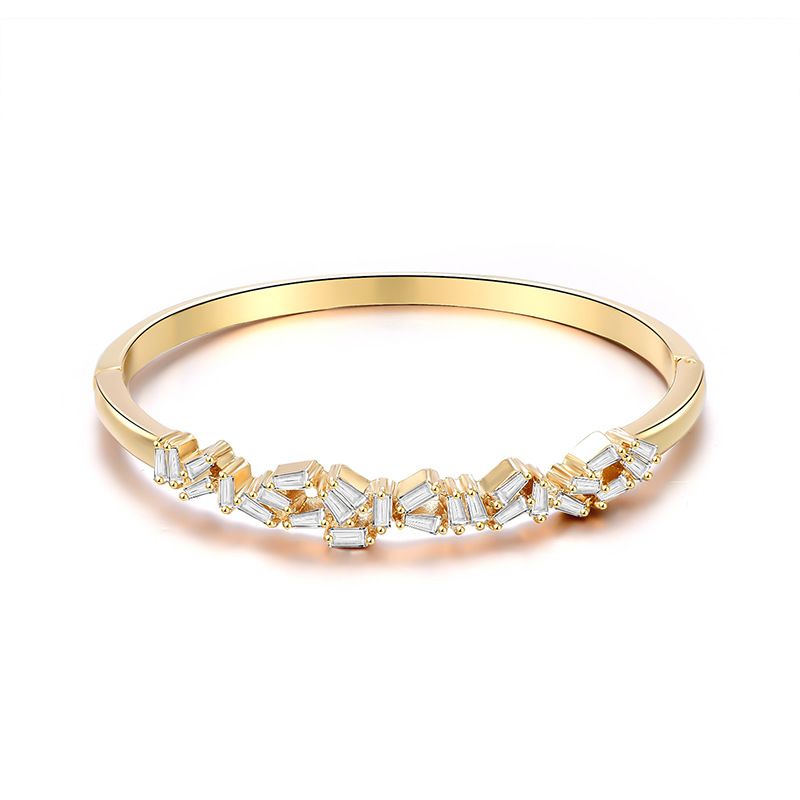 Fashion New Alloy Bracelet Micro Inlaid Zircon Trend Jewelry Wholesale Nihaojewelry