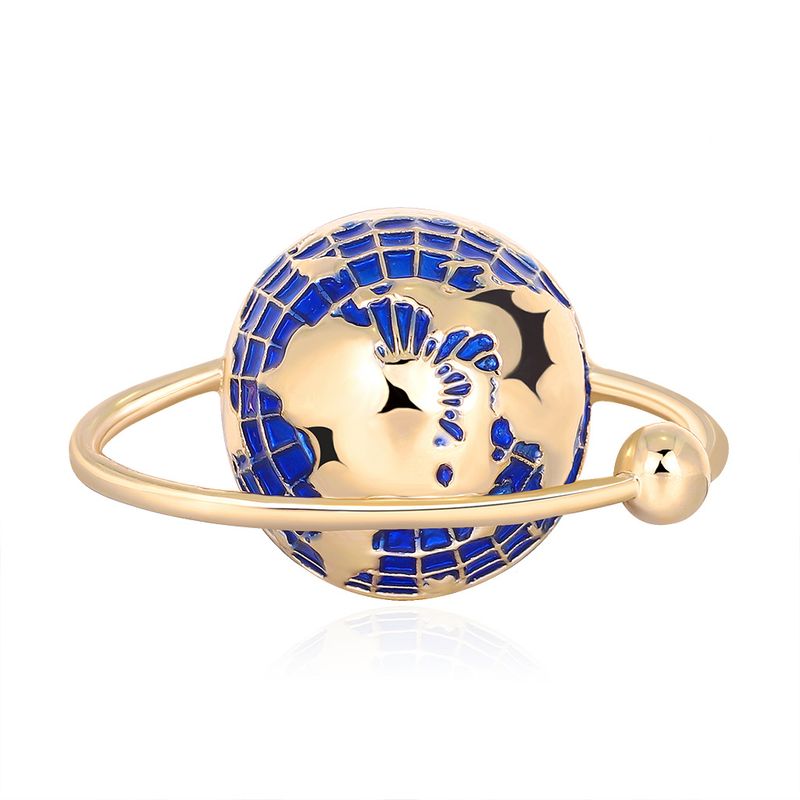 Nouvelle Broche D&#39;huile Mode Globe Mignon Planète Broche En Gros Nihaojewelry