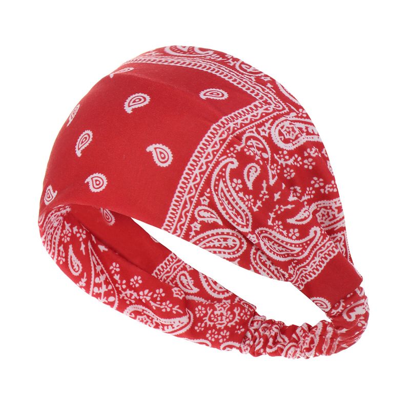 Simple Wash Cashew Headband Fabric Double-layer Wide-brimmed Headband Jewelry Headdress Wholesale Nihaojewelry