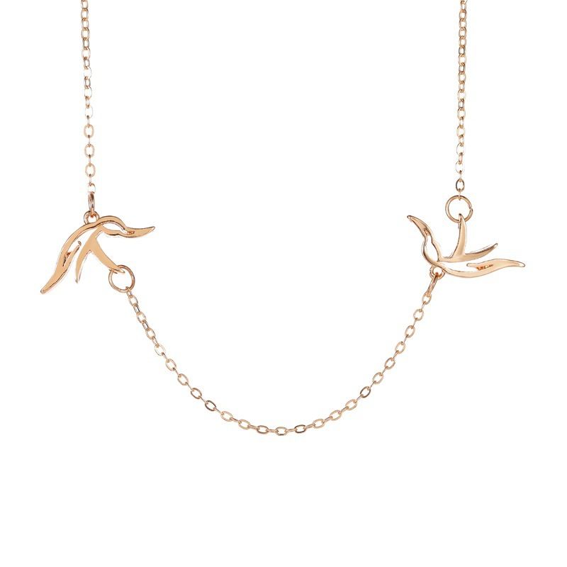 Nouveau Collier Creux Pigeon De Paix Chaîne De Clavicule Creux Simple Collier En Gros Nihaojewelry