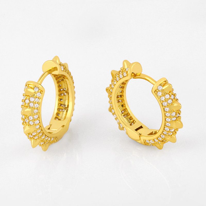 Fashion Geometric Plating Copper 18k Gold Plated Earrings