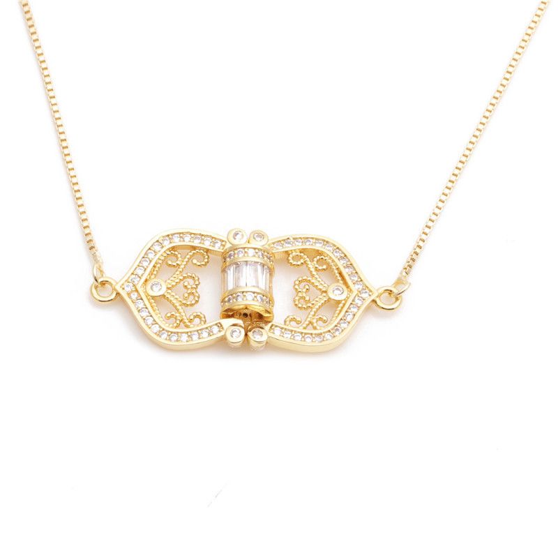 Fashion Jewelry Micro-set Zircon Arrow Five-star Triangle Necklace Ladies Necklace Wholesale Nihaojewelry