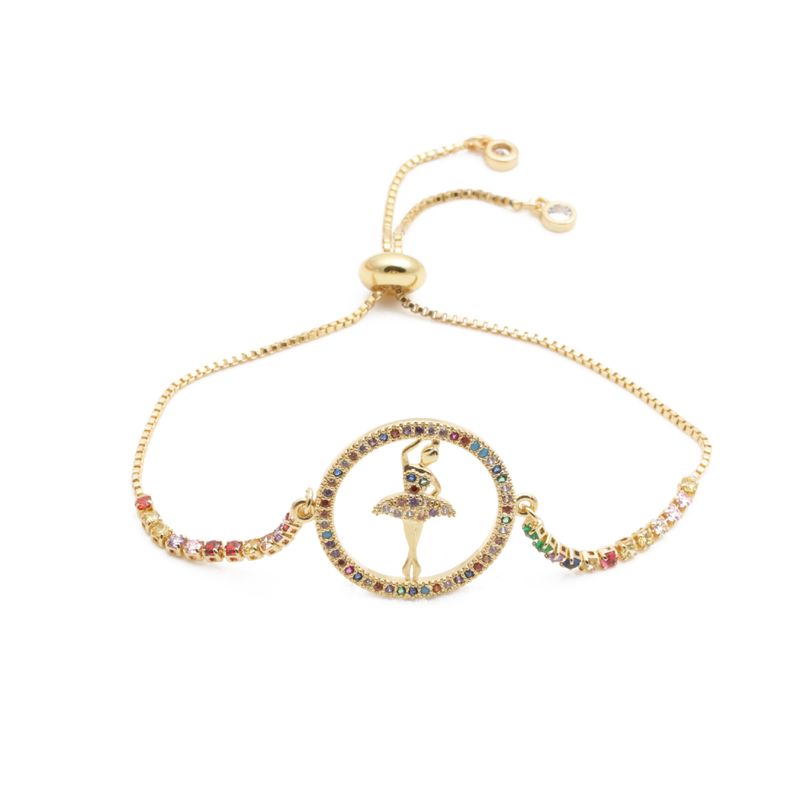 Fashion Jewelry Copper Micro-set Zirconium Ring Adjustable Bracelet Wholesale Nihaojewelry