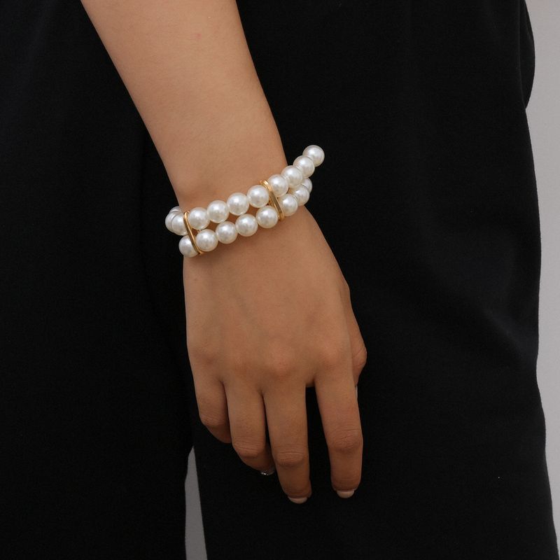 Fashion Jewelry Imitation Pearl Multi-layer Bracelet Wholesale Nihaojewelry