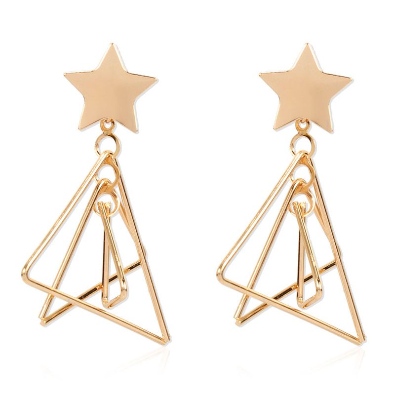 Bohemian Retro Alloy Geometric Gold Earrings Fashion Earrings Wholesale Nihaojewelry