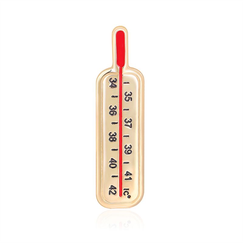 Hot-selling Creative Cartoon Medical Thermometer Alloy Drop Oil Corsage Accessories Wholesale Nihaojewelry