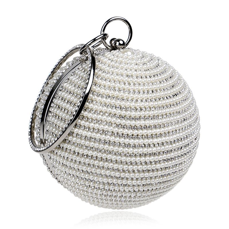 Fashion Trendy Women’s Handbags Spherical Banquet Bags Wear Pearl Bags Wholesale Nihaojewelry