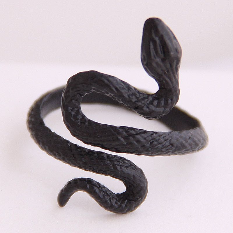 European And American Fashion Metal Lucky Snake Personality Open Ring