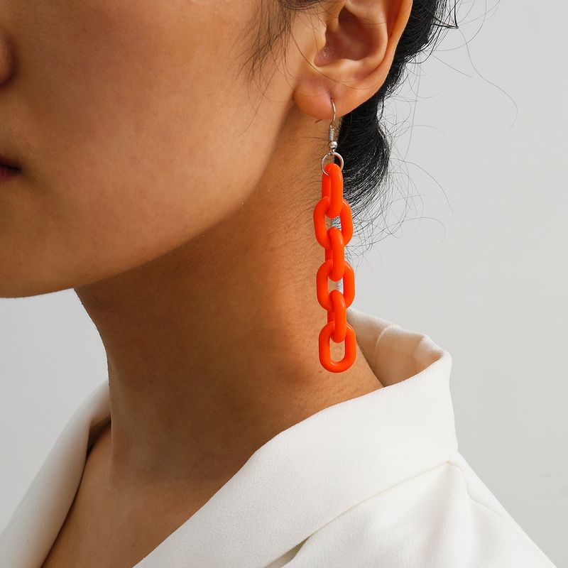 Bijoux Créatifs Mode Simple Boucles D'oreilles En Acrylique Boucle En Gros Nihaojewelry