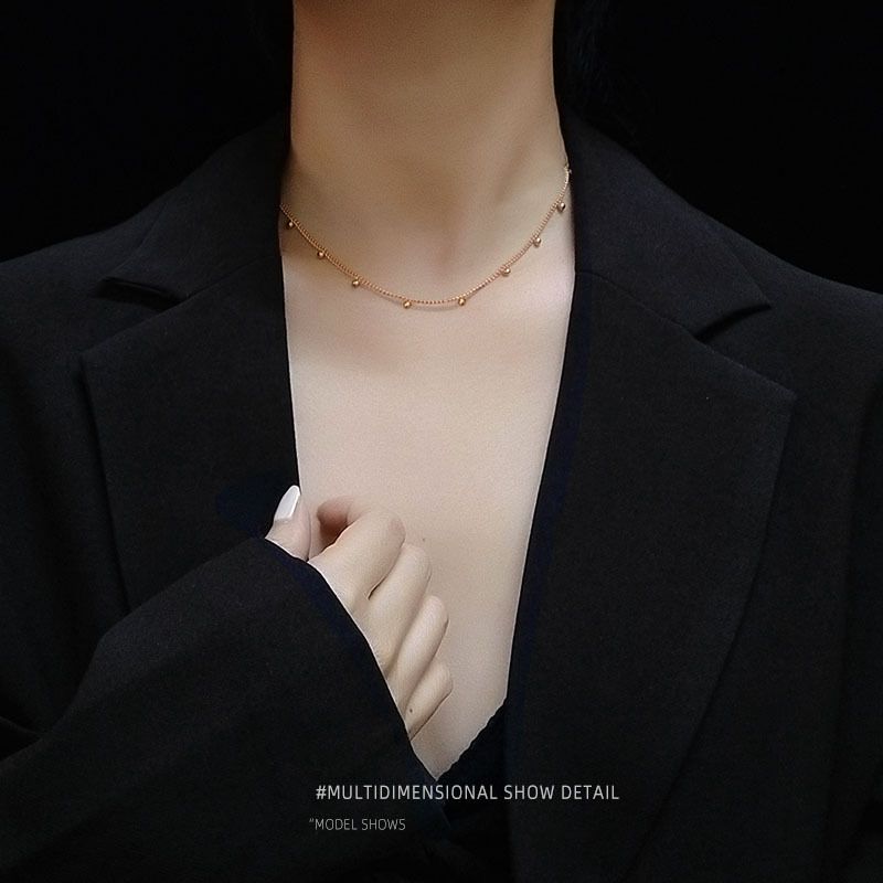 Koreanische Schema Design Sinn Kleine Perle Schlüsselbein Sexy Halskette Weibliche Sommer All-match Mode Temperament Schmuck P568