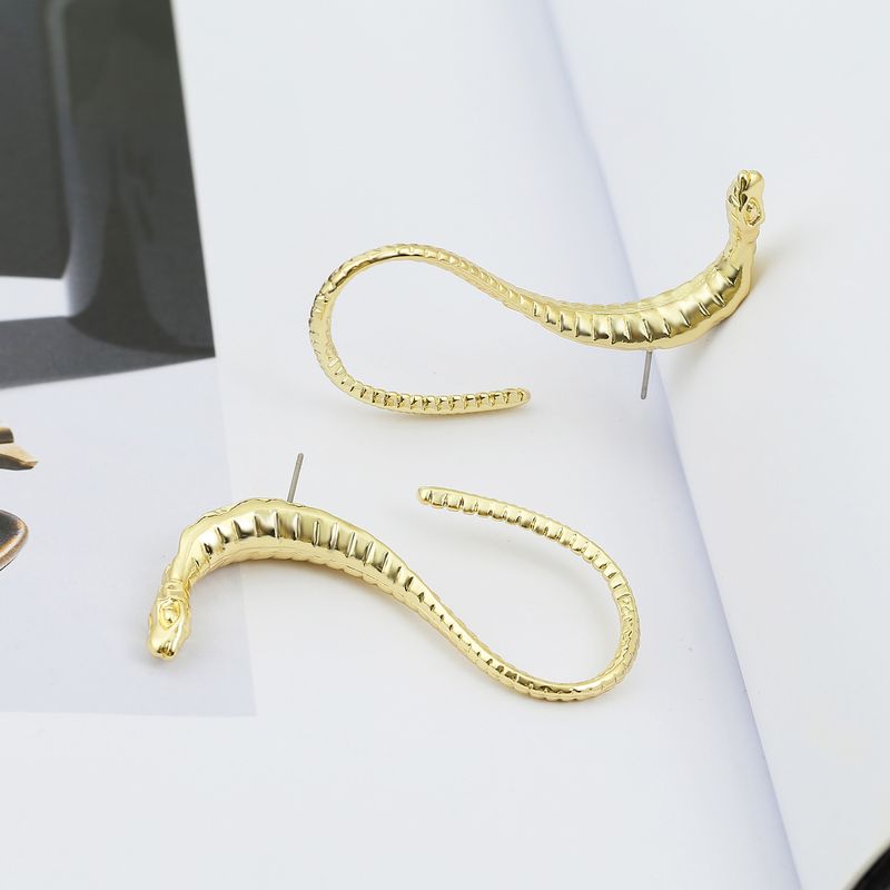 Exaggerated Punk Style Jewelry Snake Earrings Fashion Trend Earrings Wholesale Nihaojewelry